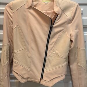 Gianni Bini Apricot Faux Leather Jacket